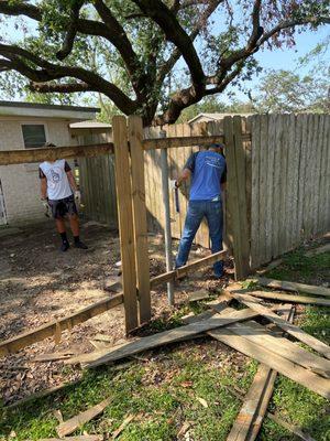 Helping a family in Lake Charles affected by Hurricane Laura