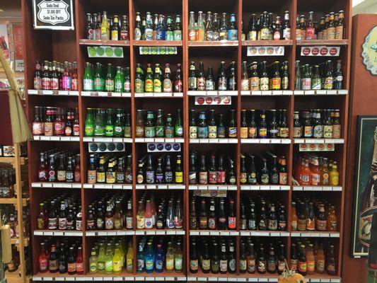 I short circuited over the cornucopia of the selection of soda pop at this Shell station in East Troy Wisconsin.