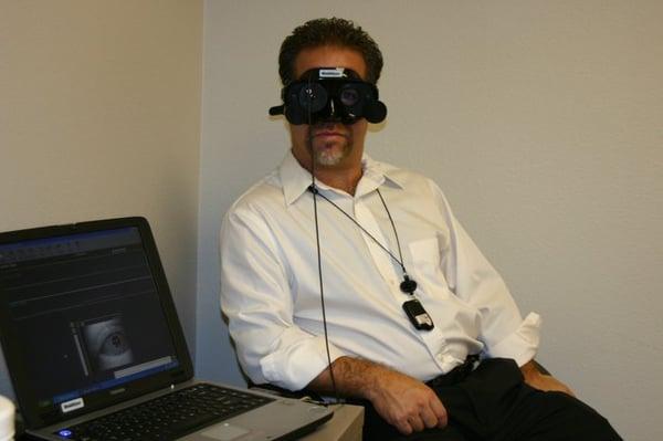 Vestibular testing using VNG