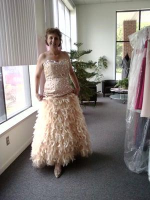 my friend was so happy with her dress after alteration!