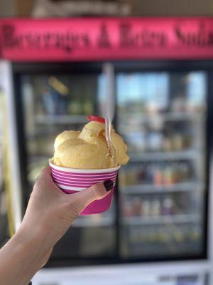 Mango Sorbet ice cream at Patti's Ice Cream