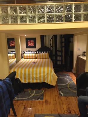 Room 4 with loft and fold out bed