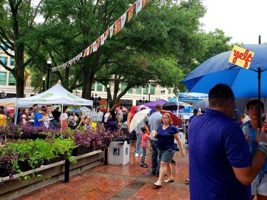 Rain or Shine it's always Taco Time..JAX Taco Fest 2019 #yelpjax #tacos #festival #familyfun #904fun #foodtrucks #happiness