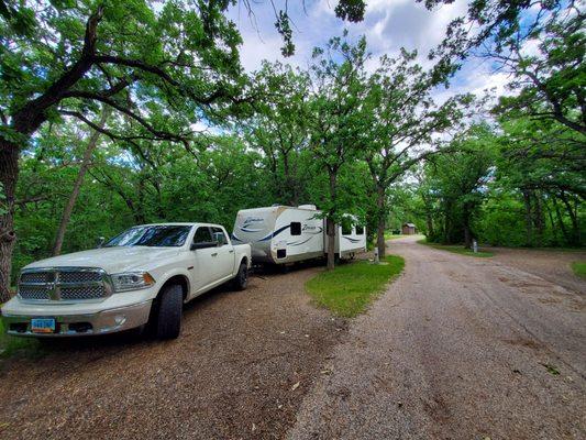 Another state park tested- great spacing, trees cover & pull-throughs at $25/n