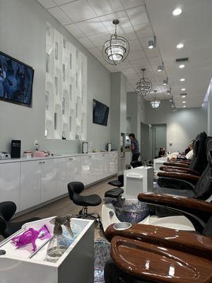 Inside the salon