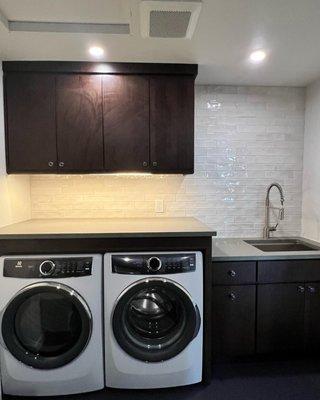 Custom laundry room.