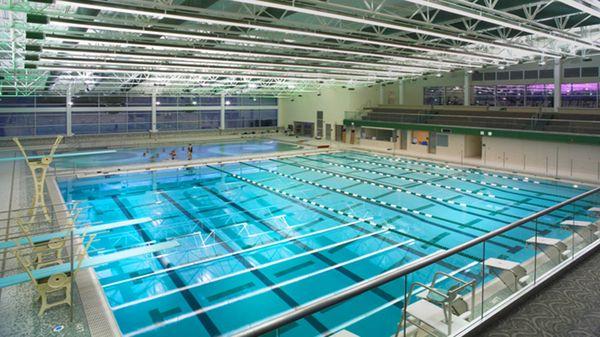 We offer a 25 yard/25 meter lap pool & a shallower, warmer, instructional pool for resistance training, swim lessons & adult aquatic classes