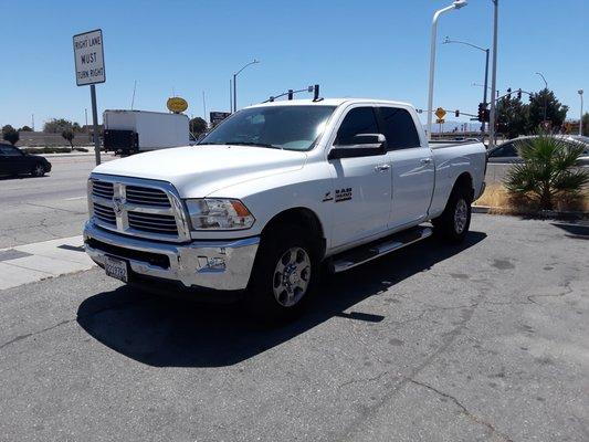 2018 Dodge Ram 2500. tinted with Suntek Window Film Ceramic 35-5%. Come in now and beat the summer heat. This film is warrantied lifetime in