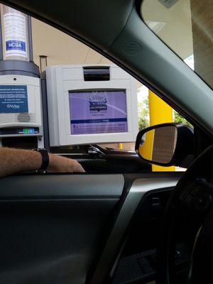 TV screens at ATM windows