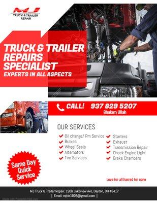 MJ Truck and Trailer Repair