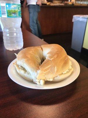 Bagel and cream cheese