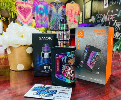 A Gorgeous Rainbow Aegis Legend With The Smok Tfv18 Tank On It. What An Awesome Kit!