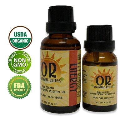 Organic Energy Blend Essential Oil 100% Pure, USDA Certified Organic, Vegan, Non GMO, FDA Approved. Steam Extracted.