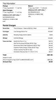 Refueling charge?  Stealing from your customers doesn't seem like a good idea.