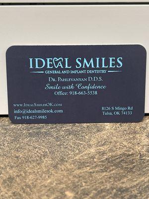 Dental office name and number