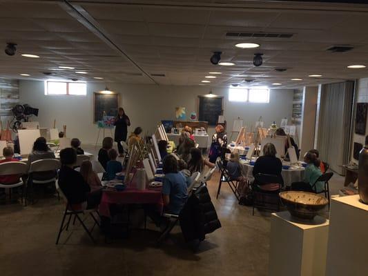 Painting class with Bridget Reil.