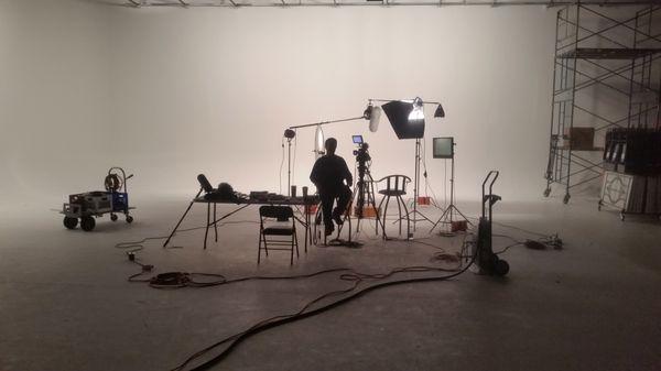 Big studio for a little shoot!