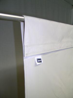 Shower curtain fold over with velcro