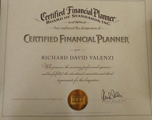 Rick Valenzi, Certified Financial Planner™