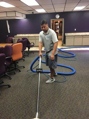 Office conference room carpet cleaning