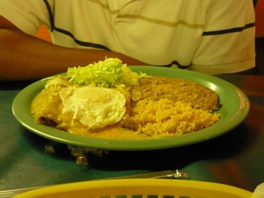 Enchilada Combo  - Los Compas #3  Las Cruces, NM