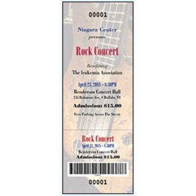 Event Tickets with Bar Codes