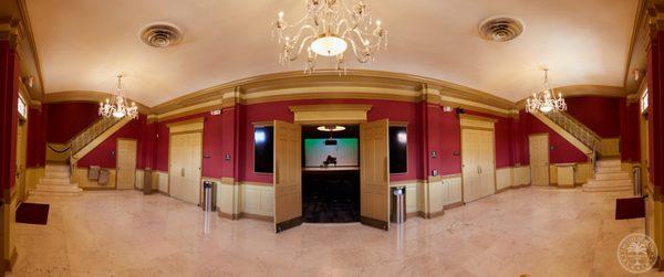 A quick Panorama of the lobby looking inside the Manuel Artime theater.