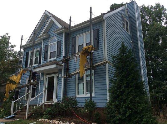 Siding and window installation