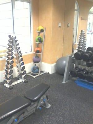 Free weights area