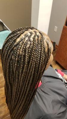 Beautiful knotless braids