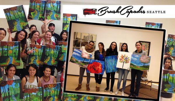 Whether you're a budding Picasso or haven't touched a paint brush since the 6th grade, BrushCapades Seattle can help!