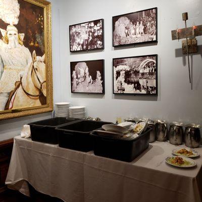 Hmmm...a bussing station instead of a coffee station right outside our dining room at Antoine's Spring Fiesta Brunch...