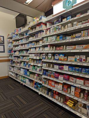 Wall of OTC meds