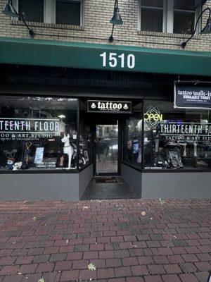 Tattoo Shop Storefront