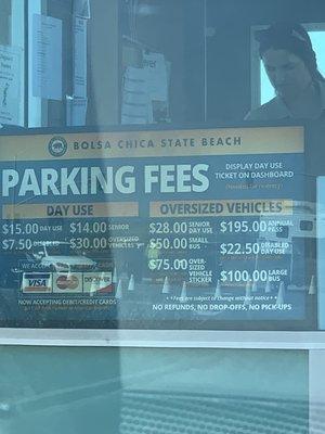 Day use fees