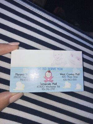 Their business Card