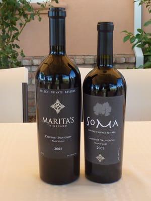 Marita's and Soma cabernet sauvignon.