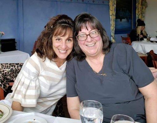 ChrisAnn(Hygienist) on left Barbara(Front Desk/Assistant) on right