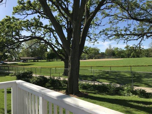 Office overlooks Deicke Park; a therapeutic setting!