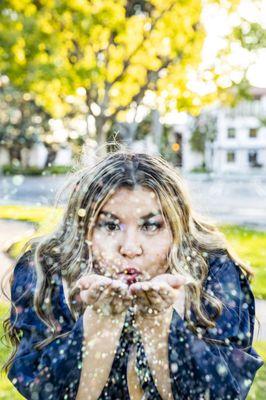 College Senior portrait session at Vanguard University, CA