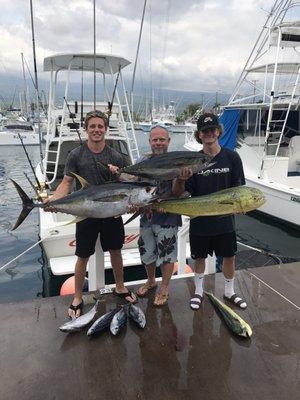 Tuna and mahi!