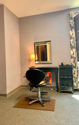 Still a little anxious on getting your hair done? We have a private room for you! Give us a call to reserve your private room.