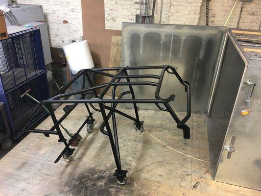 A Jeep roll cage we finished.