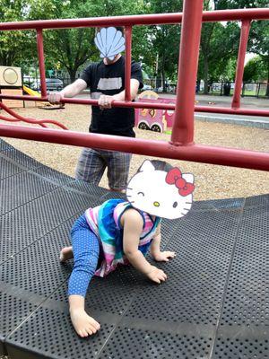 Great play space for our one-year-old who loves to explore!