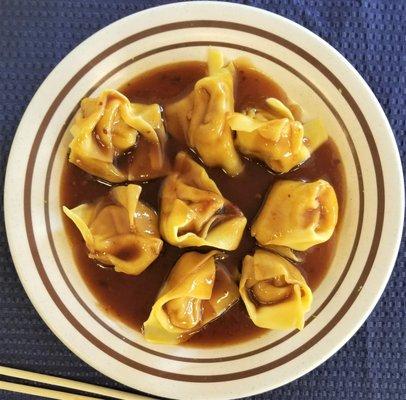 Steamed Wontons In Garlic Sauce