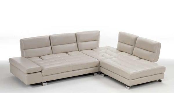 New leather sectionals