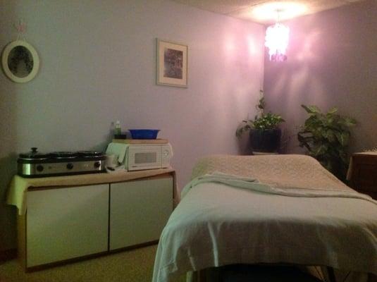 My purple massage room.