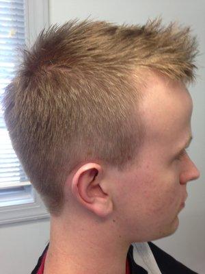 Short men hair style ,Side