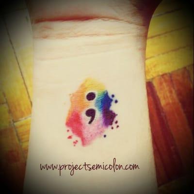 Thinking about getting a semicolon tattoo to show support, and to normalize the reality of suicide...