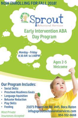 Call us today to join our school-readiness program!